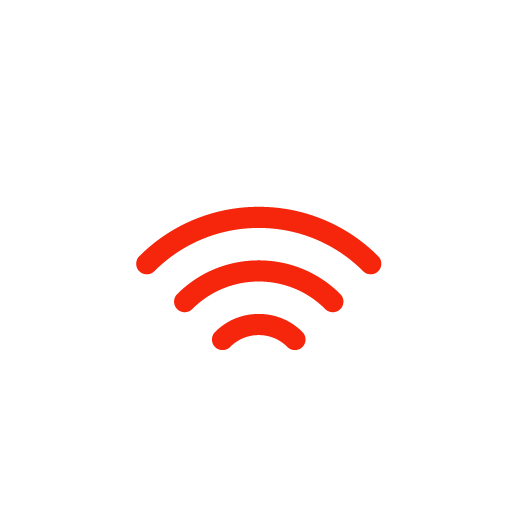 Smart Home Icon – Haus mit W-LAN-Symbol